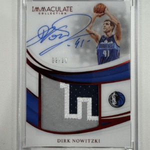 2019 Panini Immaculate Collection Dirk Nowitzki #PP-DNK 03/10 Auto Patch
