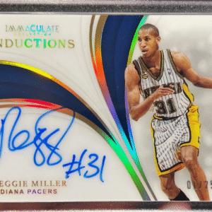 2018-19 Immaculate Collection Reggie Miller Inductions On Card Auto 1/25 SSP HOF