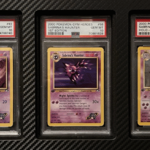 PSA 10 1st Edition Gym Heroes Sabrina’s Gengar, Haunter, and Gastly