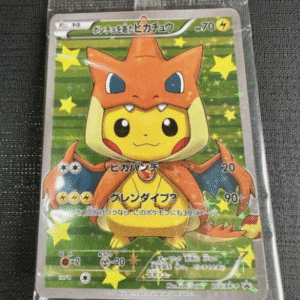 Pokemon Center Pikachu Poncho Mega Charizard Y special promo 208/XY-P cards 2set