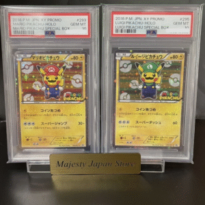 PSA10 2016 Mario & Luigi Pikachu HOLO Special-B #293 & #295 POKEMON CARD13650