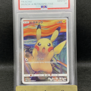 PSA10 Pokemon Pikachu 2018 Japanese Munch Scream Promo Card 288/SM-P GEMMT