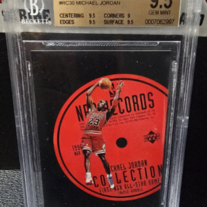 1997-98 Upper Deck NBA Records Collection MICHAEL JORDAN #RC30 BGS 9.5 GEM MINT1997-98 Upper Deck NBA Records Collection Michael Jordan #RC30 — BGS 9.5 Gem Mint, high-end collectible.